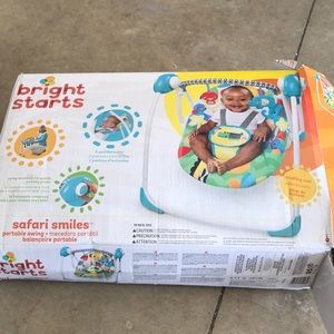 Bright starts portable swing
